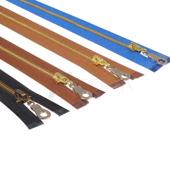 Metal Mont Fermuarı Altın Diş 80 cm Metal Mont Fermuarı Altın Diş 80 cm