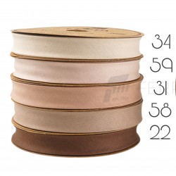 2 cm Pamuk Biye Kahverengi Seri (25 Metre)