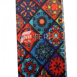 Desenli 4 cm Dar Dokuma Kolon