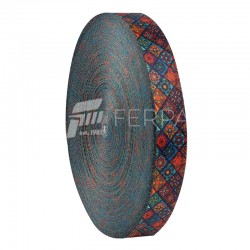 Desenli 4 cm Dar Dokuma Kolon