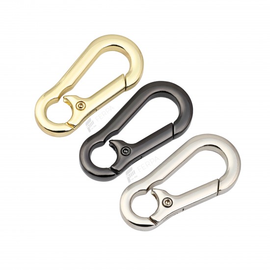 KARABİNA (SİYAH NİKEL-NİKEL-ALTIN)