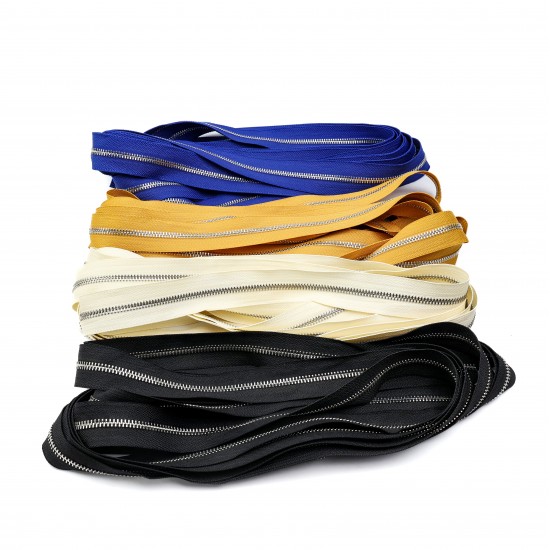 Metrelik Metal Fermuar Nikel (5 Metre/ Kürsör Dahil)