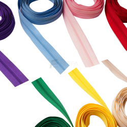 Metrelik Polyester Fermuar (İnce Diş-Kürsör Dahil) Metrelik Polyester Fermuar (İnce Diş-Kürsör Dahil)