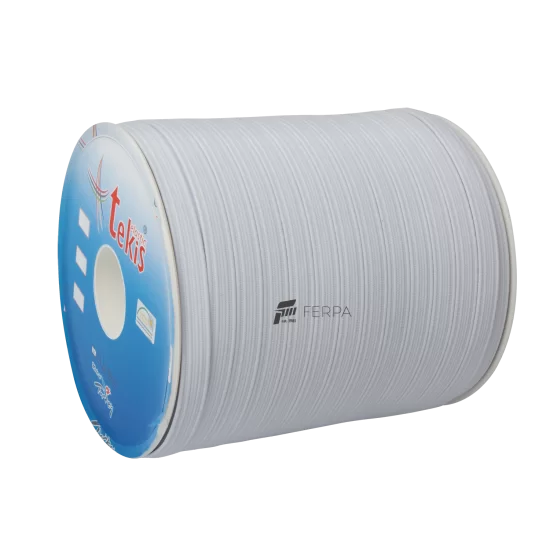 Yassı Lastik 50 metre (Beyaz)