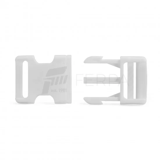 Plastik Oval Kilit (Beyaz-28 mm)