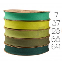 2 cm Pamuk Biye Yeşil Seri (25 Metre)