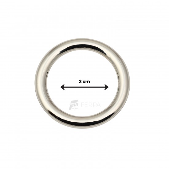 YUVARLAK HALKA 3 CM (ZAMAK HALKA)