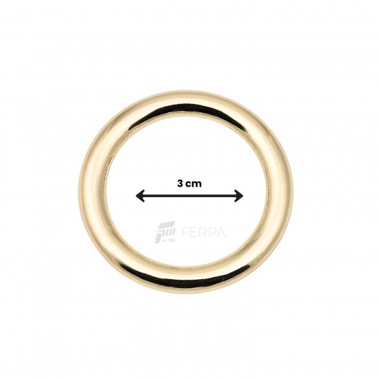 YUVARLAK HALKA 3 CM (ZAMAK HALKA)