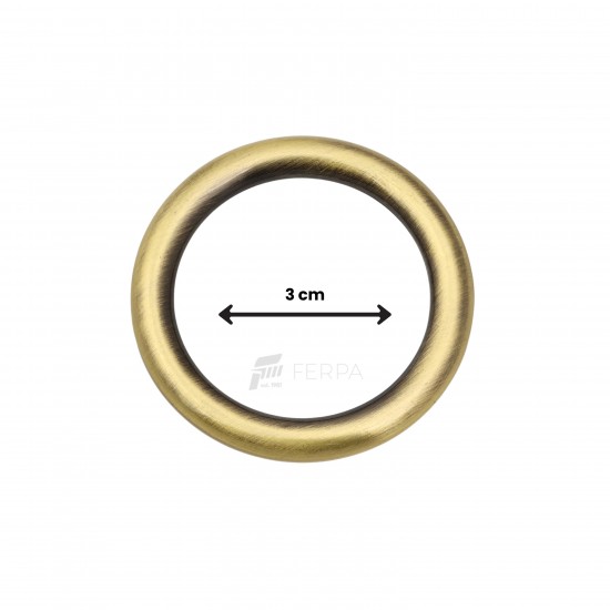 YUVARLAK HALKA 3 CM (ZAMAK HALKA)